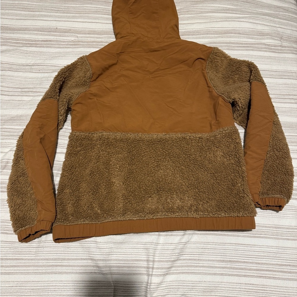 Patagonia Tan and Brown Puffer Jacket with Hood - Picture 6 of 8